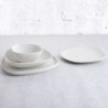 Bowl Bidasoa Fosil White Ceramic 14 X 13,9 X 6,8 CM Squared (9Units)