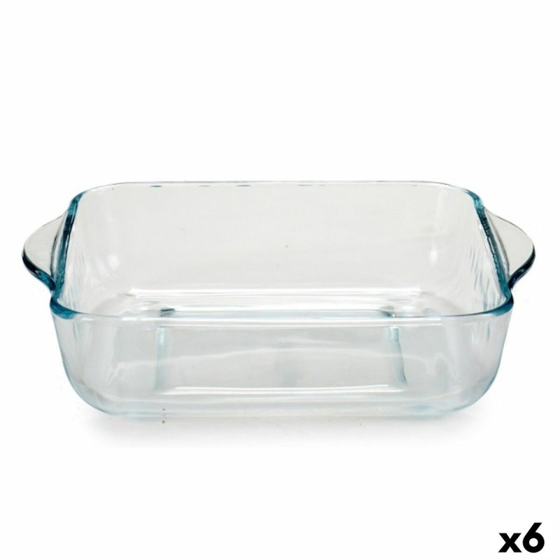 Baking tray Borcam With handles 1,9 L 22 x 6 x 25,5 cm (6 Units)