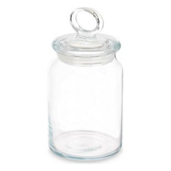 Jar Kitchen 860 ml 9,8 x 19,3 x 9,8 cm Transparent Silicone Glass (6 Units)