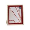 Photo frame Crystal Red Wood Brown Plastic (24 x 2 x 29 cm) (6 Units)