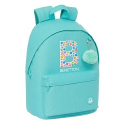 Laptop Backpack Benetton Letter Green 31 x 41 x 16 cm