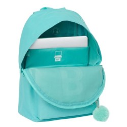 Laptop Backpack Benetton Letter Green 31 x 41 x 16 cm