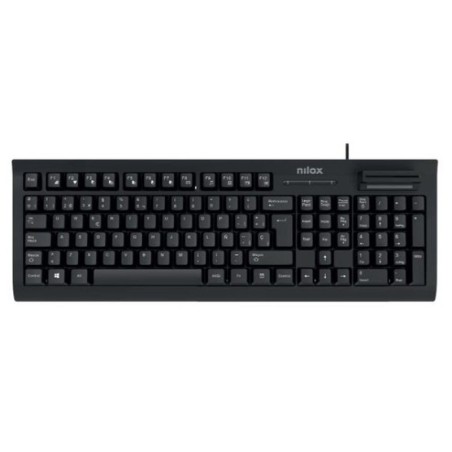 Keyboard Nilox NXKIRE0001 Spanish Qwerty Black