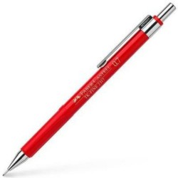 Pencil Lead Holder Faber-Castell Tk-Fine 2317 Red 0,7 mm (10 Units)