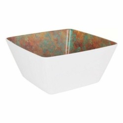 Salad Bowl Viejo Valle Goji Melamin White 25 x 25 x 12 cm (3 Units)