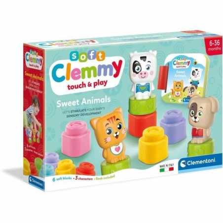 Construction set Baby Born Cubes & animals Soft Clemmy (FR) Book 9 Pieces