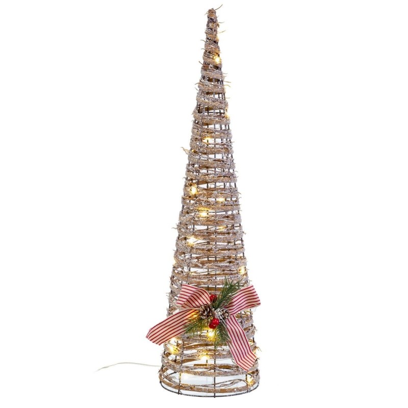 Christmas bauble Multicolour Rattan Cones 16 x 16 x 60 cm