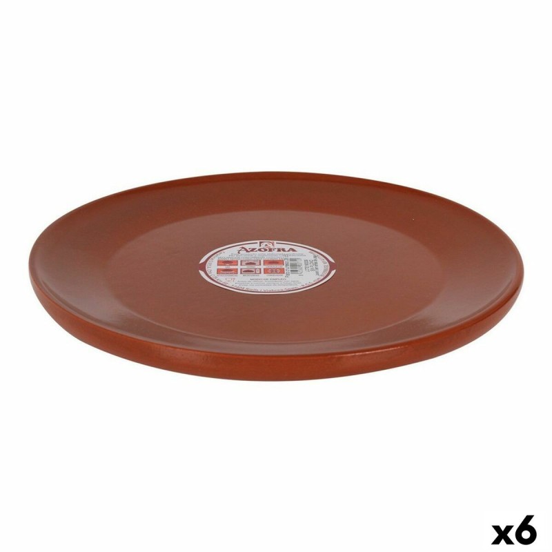 Flat Plate Azofra 2885272A 28 x 28 x 2,5 cm (6 Units)