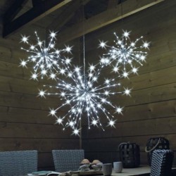 Wreath of LED Lights 5 m 48 x 70 cm Fireworks