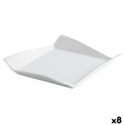 Flat Plate Quid Gastro Fresh White Ceramic Sandwich (8 Units)