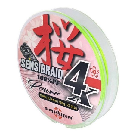 Fishing line SAKURA Sensibraid 4 150 m 0,16 mm