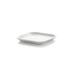 Snack tray Ariane Alaska White Ceramic Squared 11,4 x 11,4 cm (18 Units)