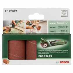 Belt sandpaper BOSCH 1600A0014P Texoro 60 mm 80 g (3 Units)