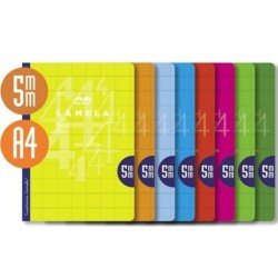 Notebook Lamela Multicolour A4 (10 Units)