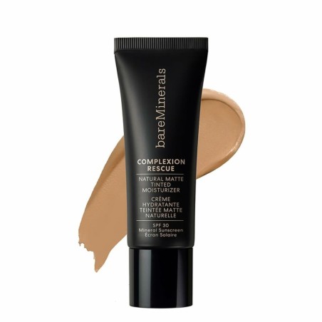 Hydrating Cream with Colour bareMinerals Complexion Rescue Tan Amber Spf 30 35 ml