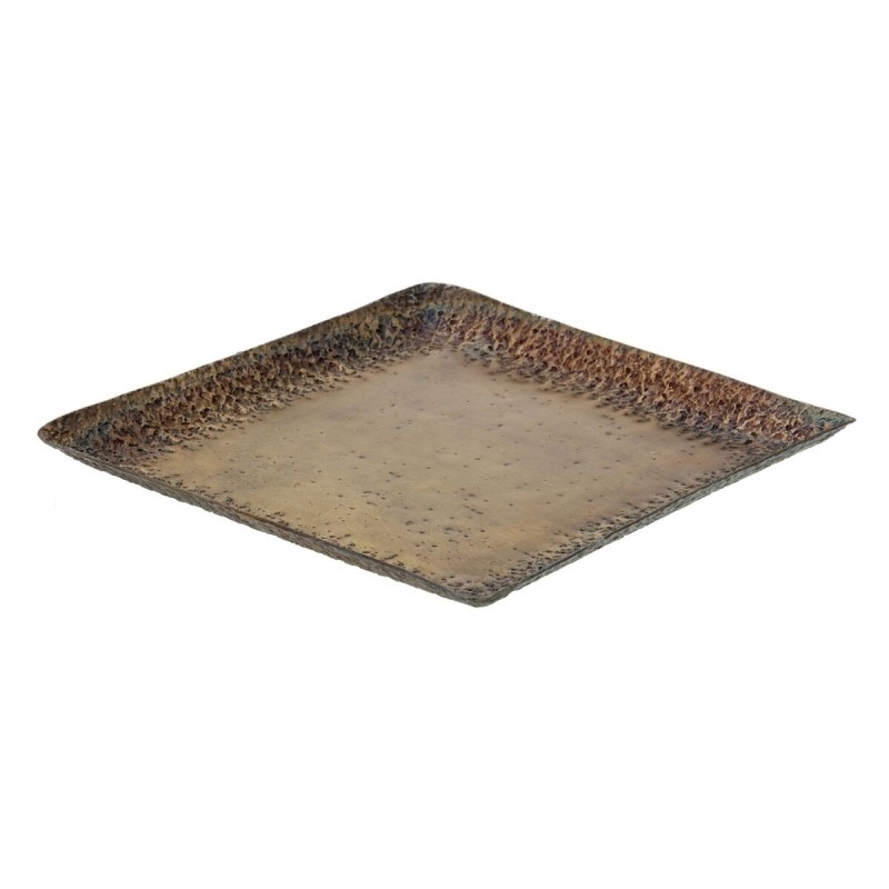 Snack tray Aluminium Bronze 34 x 34 x 3 cm