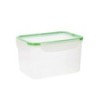 Lunch box Quid Greenery 2,8 L Transparent Plastic (4 Units) (Pack 4x)