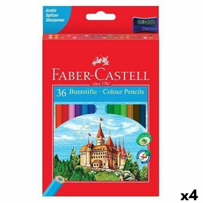 Colouring pencils Faber-Castell Multicolour 4 Pieces