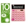 Calculator Liderpapel XF23 Pink Plastic