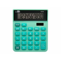 Calculator Liderpapel XF24 Green Plastic