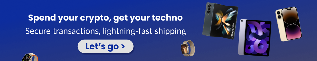 Spend your crypto, get your techno